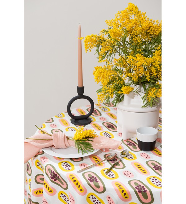 Скатерть на стол с принтом passion fruit из коллекции wild, 170х170 см