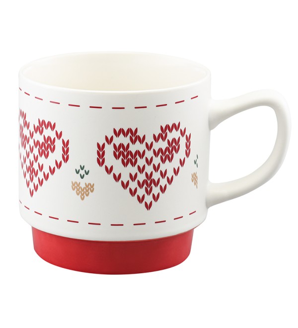 Набор из четырех кружек knitted tale из коллекции new year essential, 380 мл