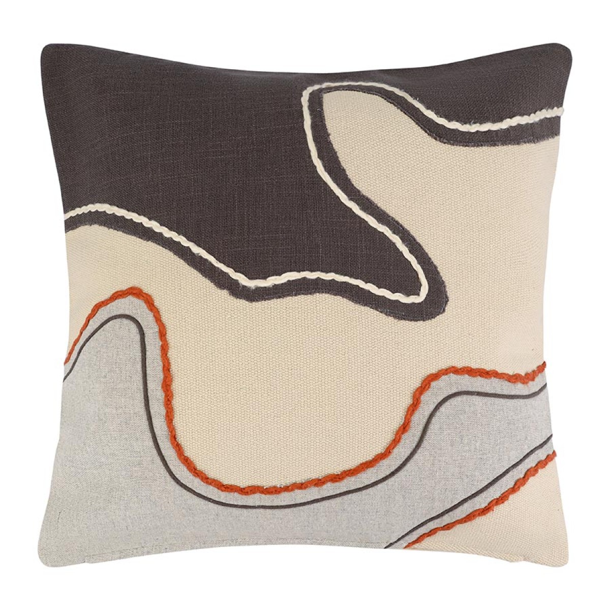 Чехол на подушку flowing stone из коллекции ethnic, 45х45 см