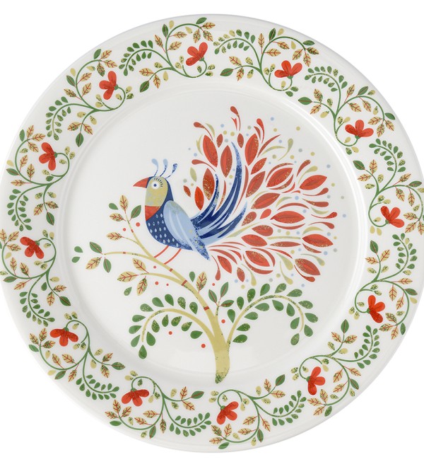 Тарелка fantail bird из коллекции birds of paradise, D28 см