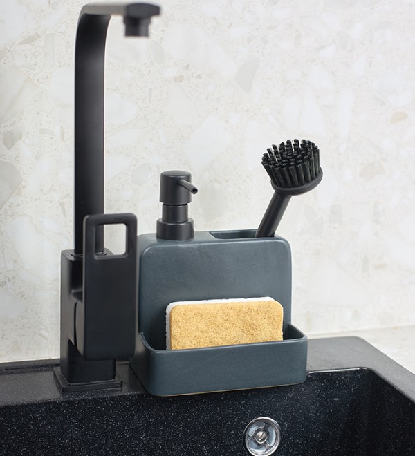 Набор губок для посуды из целлюлозы и кокосового волокна eco sponge, белые, 6 шт.