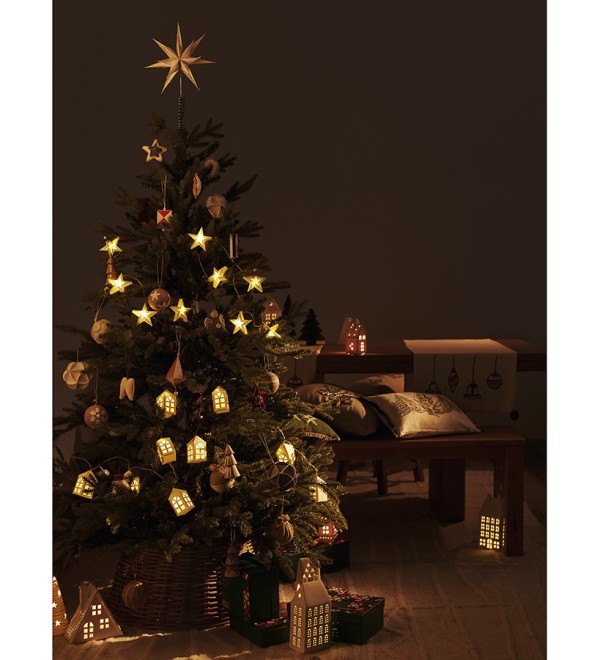 Набор елочных украшений из бумаги honeycomb festive из коллекции new year essential, 3 шт.