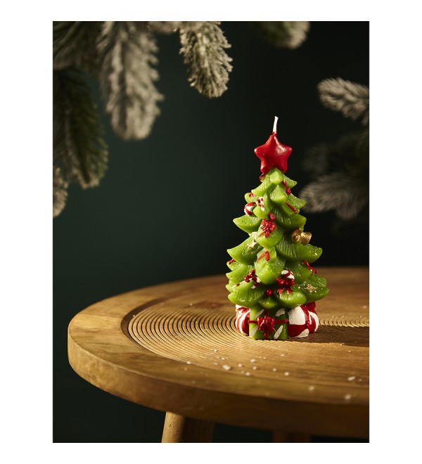 Свеча декоративная green miracle из коллекции new year essential, 18 см