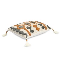 Подушка декоративная с бахромой и вышивкой abstract play из коллекции ethnic, 30х45 см