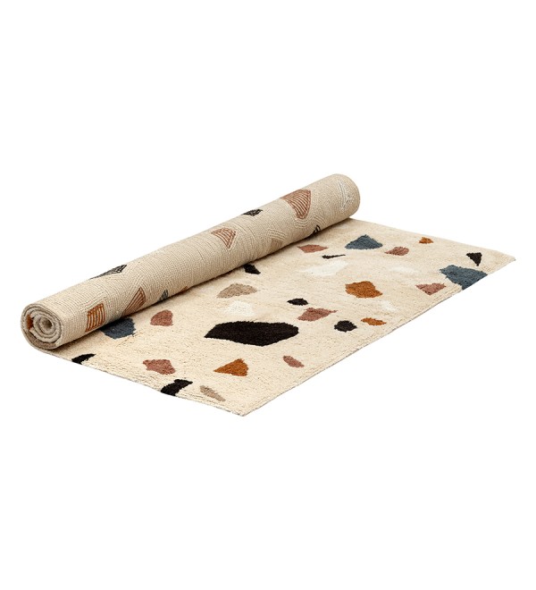 Ковер из хлопка terrazzo poetry из коллекции ethnic, 120х180 см
