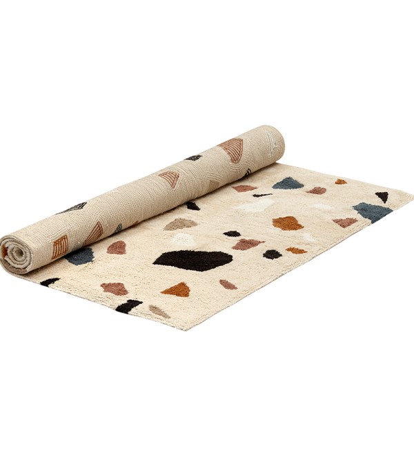 Ковер из хлопка terrazzo poetry из коллекции ethnic, 120х180 см