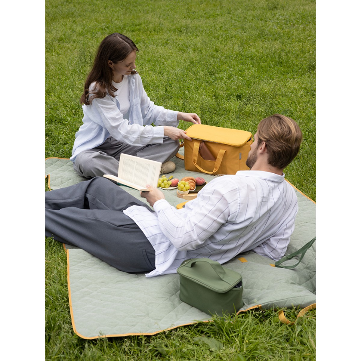 Термосумка для ланч-бокса/косметики/лекарств smart picnic, s, темно-зеленая