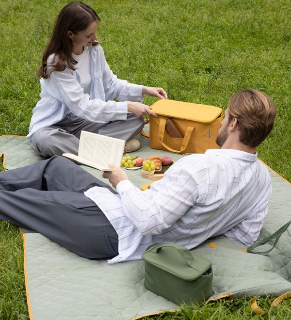 Термосумка для ланч-бокса/косметики/лекарств smart picnic, s, темно-зеленая