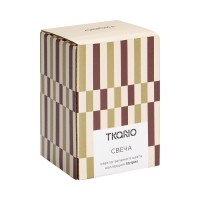 Свеча в полоску светло-зеленого цвета из коллекции stripes, 10см