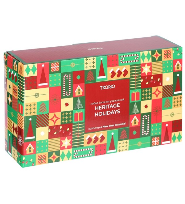 Набор ёлочных украшений heritage holidays из коллекции new year essential, 5 шт.