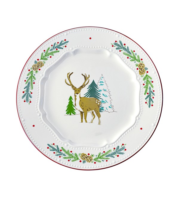 Набор из четырех тарелок nordic winter из коллекции new year essential, D23 см