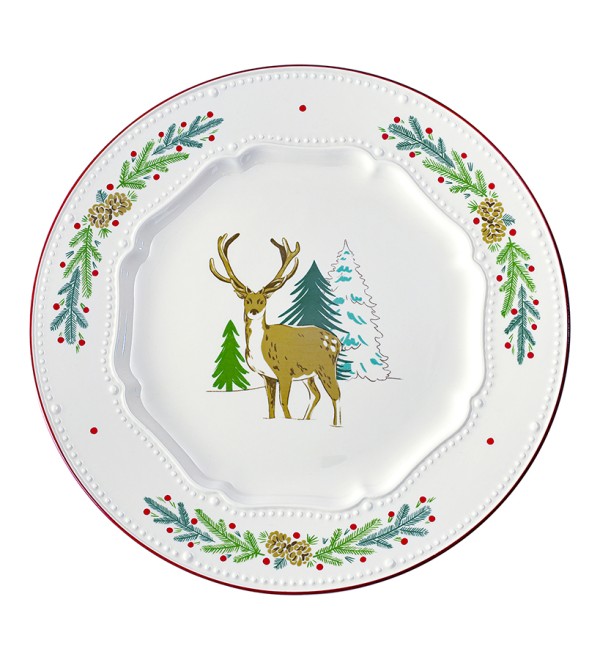 Набор из четырех тарелок nordic winter из коллекции new year essential, D23 см