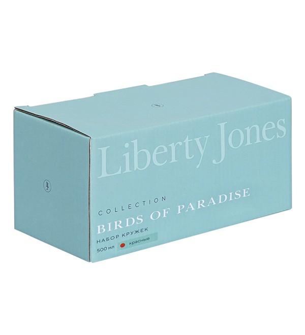 Набор кружек birds of paradise, 500 мл, красные, 2 шт.