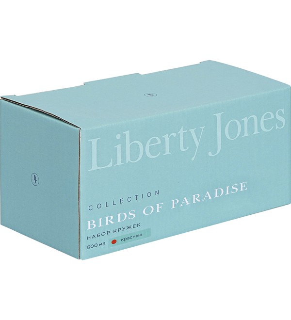 Набор кружек birds of paradise, 500 мл, красные, 2 шт.