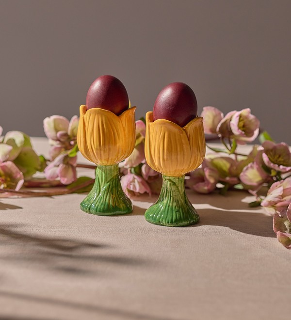 Набор из двух подставок для яиц floret из коллекции blossom