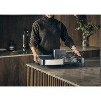 Сушилка для посуды раздвижная extend steel, серая