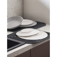 Коврик для сушки посуды dry flex, 34,5х31,5 см, графит