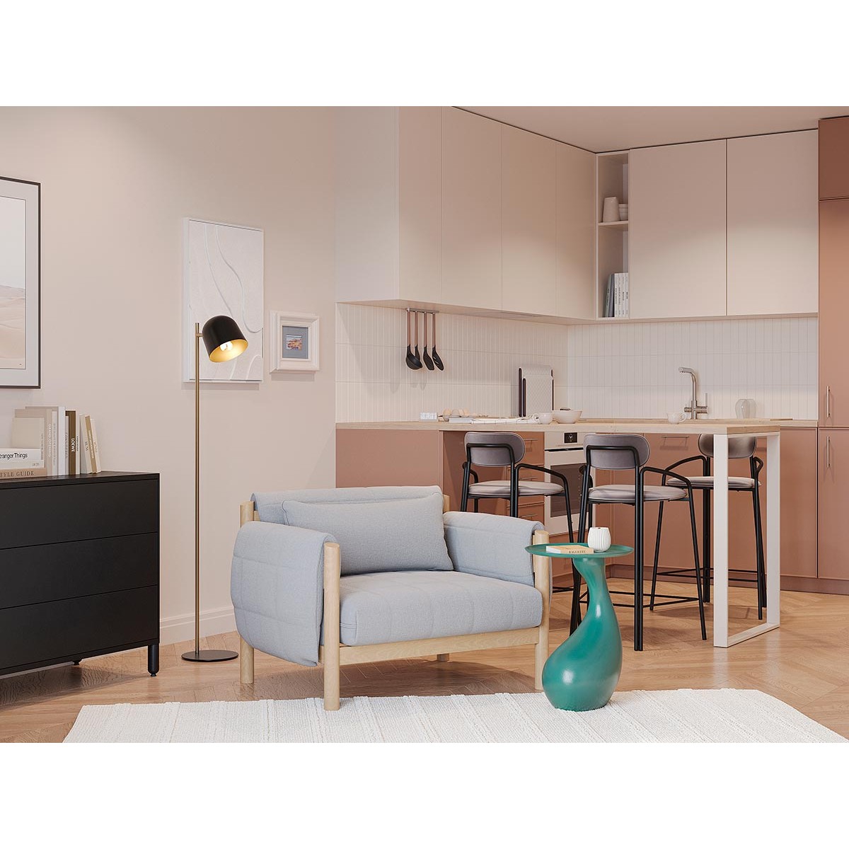 Панно декоративное с эффектом 3d minimalism line, 50х70 см