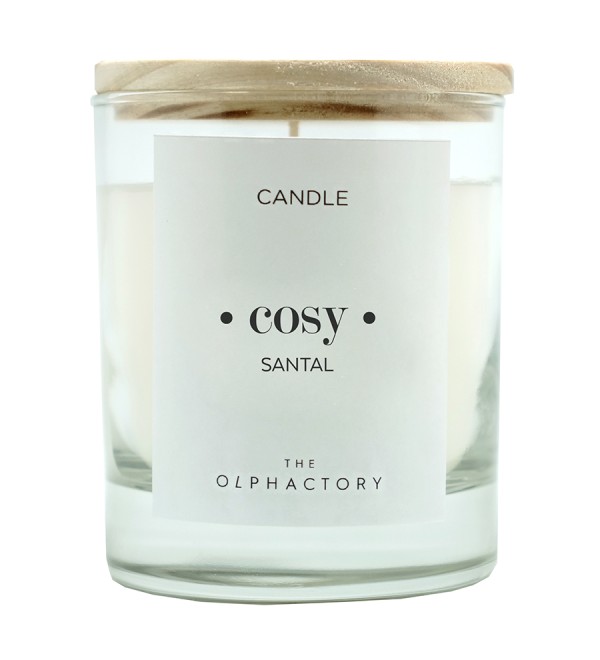 Свеча ароматическая the olphactory, cosy, santal, 40 ч