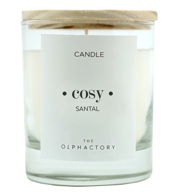 Свеча ароматическая the olphactory, cosy, santal, 40 ч