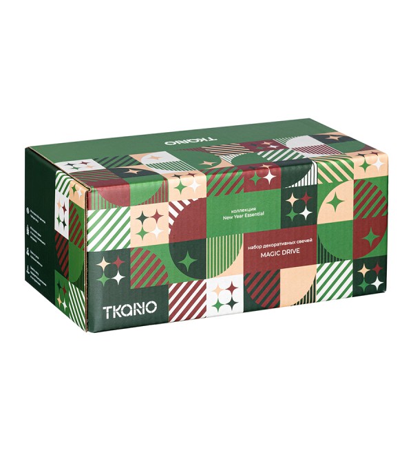 Набор декоративных свечей magic drive из коллекции new year essential, 3 шт.