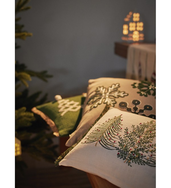 Подушка декоративная с вышивкой christmas tree из коллекции new year essential, 30х45 см