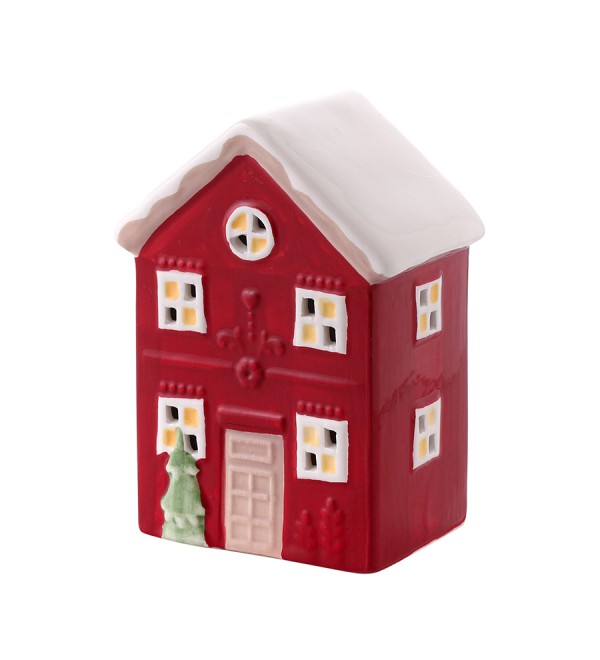 Домик с подсветкой fredensborg из коллекции new year essential, 13 см