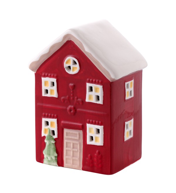 Домик с подсветкой fredensborg из коллекции new year essential, 13 см