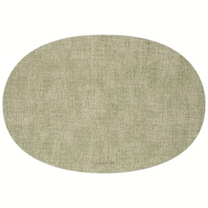 Салфетка подстановочная овальная двухсторонняя fabric, мятная