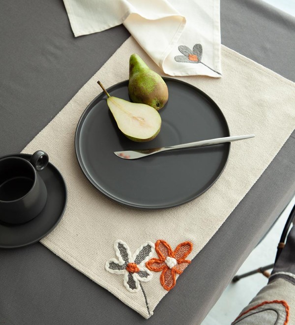 Салфетка под приборы stone flowers из коллекции ethnic, 33х48 см