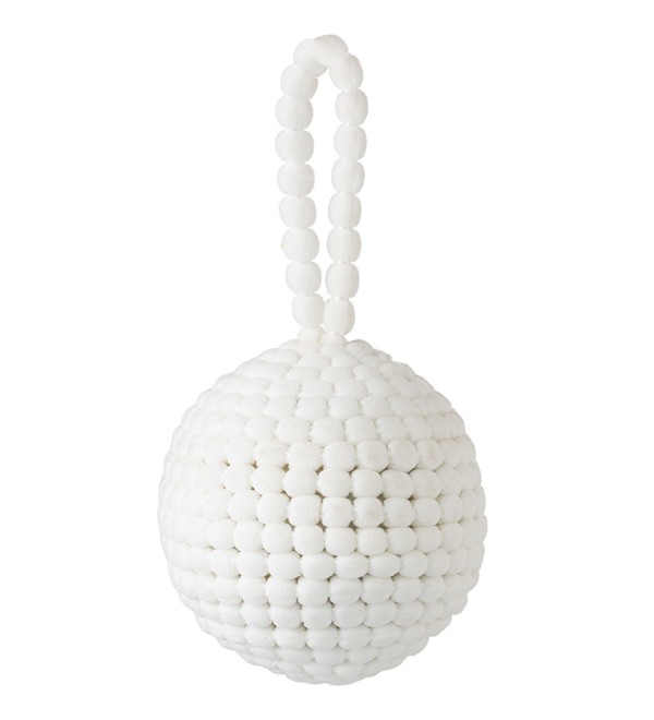 Набор ёлочных украшений fluffy white из коллекции new year essential, 3 шт.