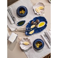 Блюдо сервировочное clams синего цвета из коллекции sea treasures