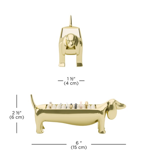 Держатель для колец dachsie, латунь