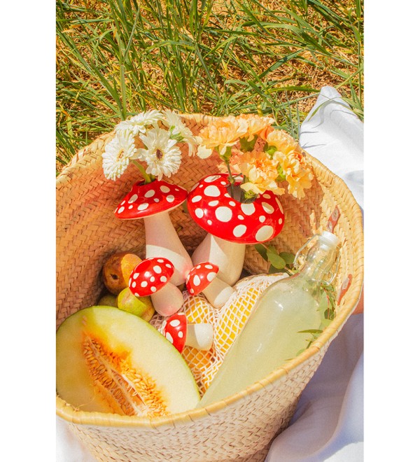 Ваза для цветов amanita, 19 см