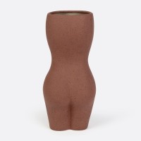 Ваза для цветов body, black, 23 см
