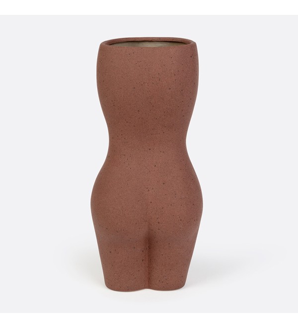 Ваза для цветов body, black, 23 см