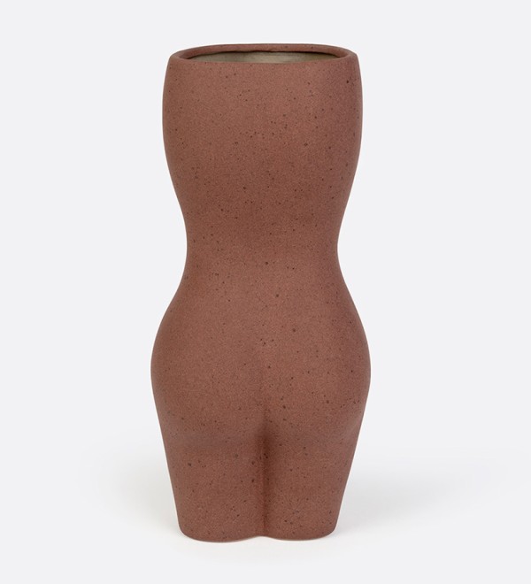 Ваза для цветов body, black, 23 см