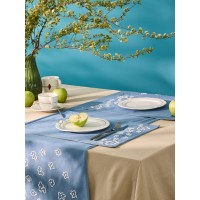 Дорожка на стол Незабудки из коллекции ethnic, 45х150 см