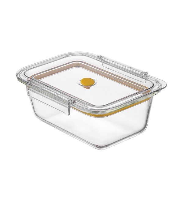 Контейнер для запекания и хранения click glass с крышкой, 1150 мл