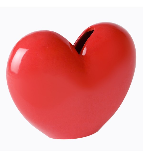 Ваза для цветов love, 15,5 см, красная