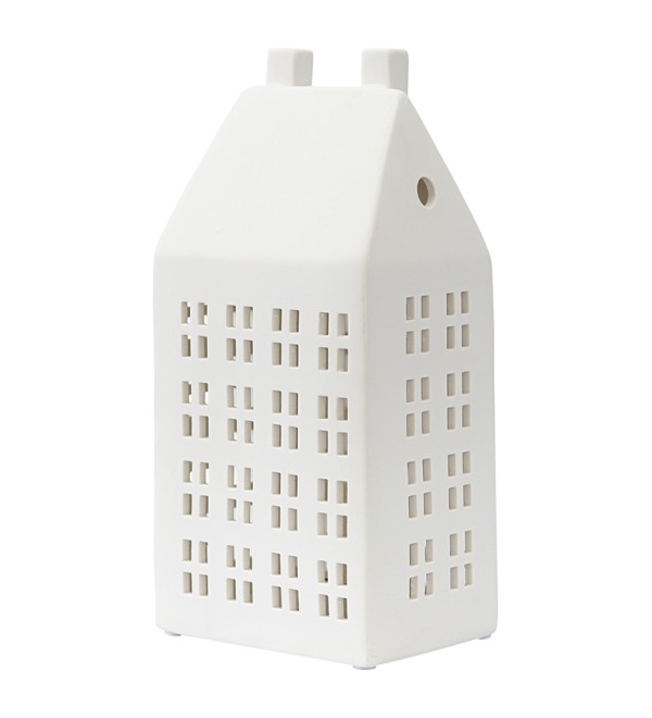 Домик из фарфора с подсветкой aarhus из коллекции new year essential, 21,6 см