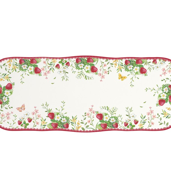 Блюдо прямоугольное jardin des fraises, 36х15 см