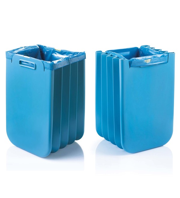 Корзина для белья складная eco packly, голубая
