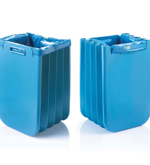 Корзина для белья складная eco packly, голубая