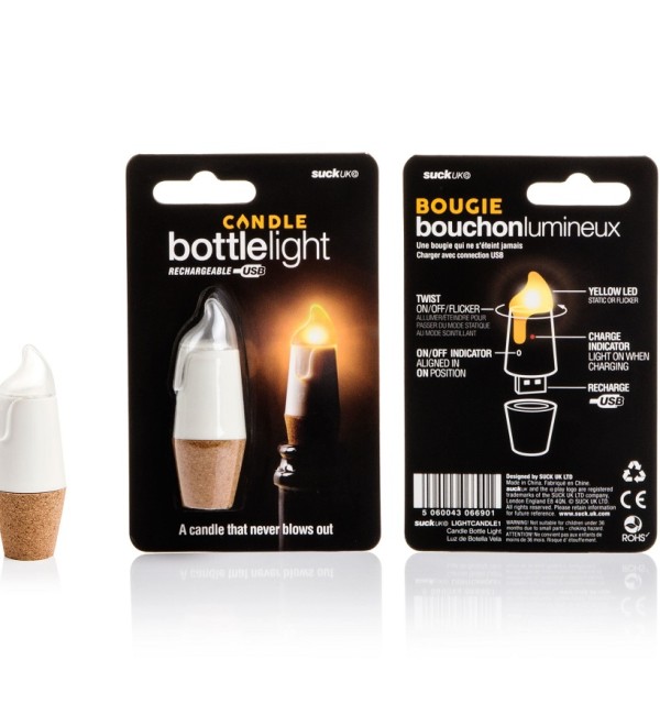 Пробка для бутылки bottlelight с подсветкой и usb