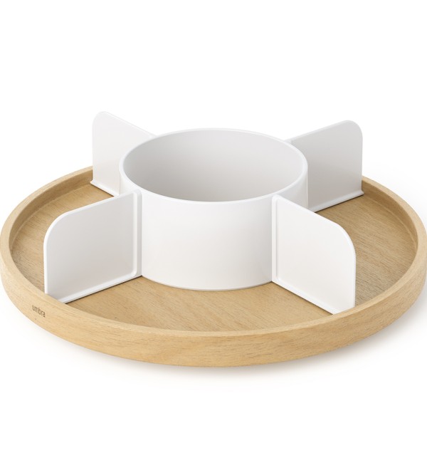 Органайзер для специй bellwood, белый/натуральное дерево