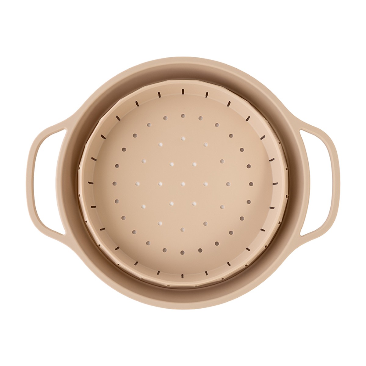 Дуршлаг складной силиконовый smart helper, D25,5 см, карамель