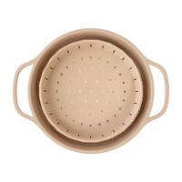 Дуршлаг складной силиконовый smart helper, D25,5 см, карамель
