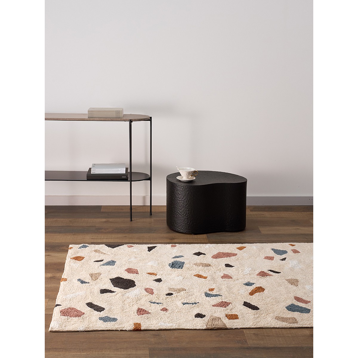 Ковер из хлопка terrazzo poetry из коллекции ethnic, 120х180 см