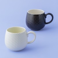 Кружка embossed, 350 мл, черная